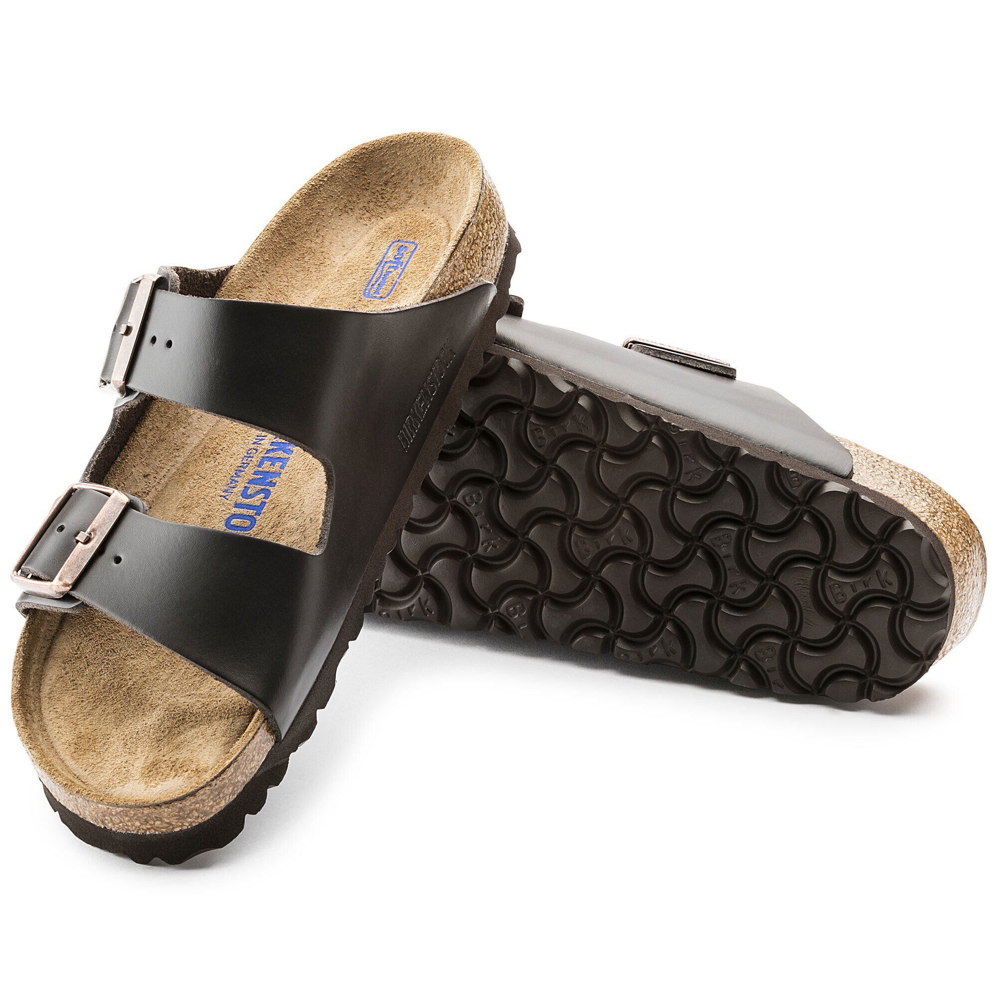 Arizona Lit de pied souple Cuir naturel