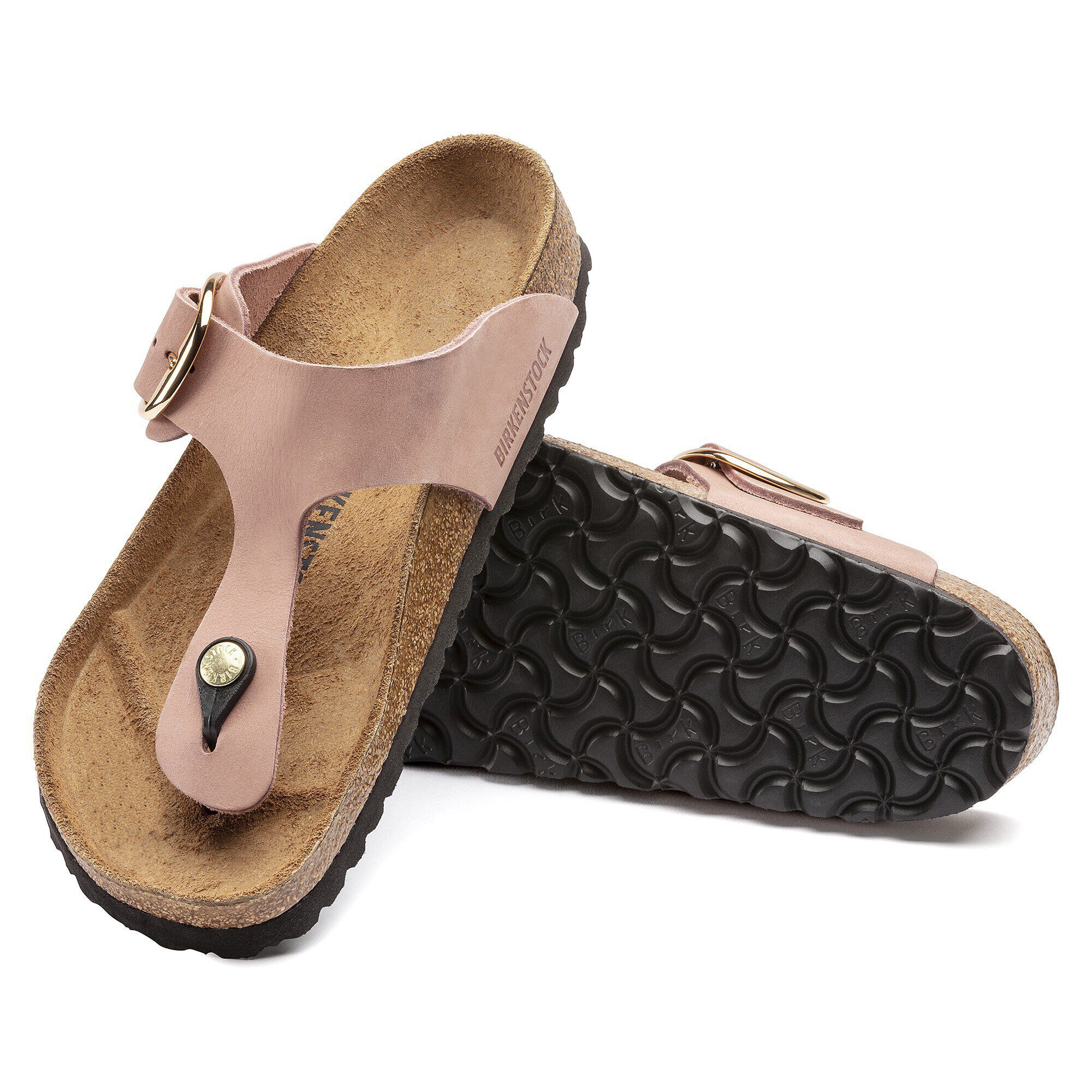 Gizeh Big Buckle Nubuck Leather