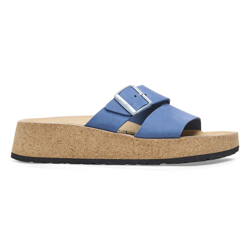 BIRKENSTOCK Almina Nubuck Leather Elemental Blue Trail Easy detail
