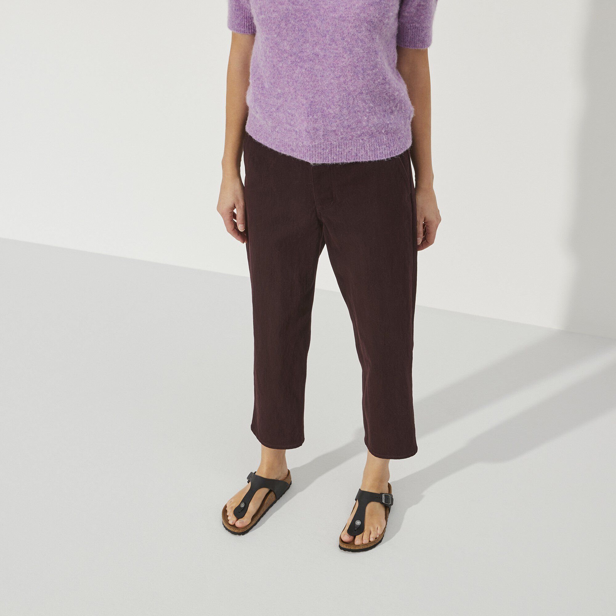 Gizeh Oiled Leather in Color Black | BIRKENSTOCK US