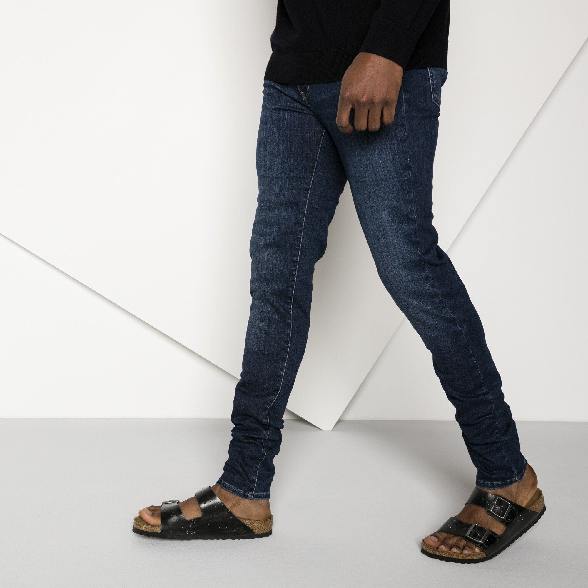   Close-up with a male model