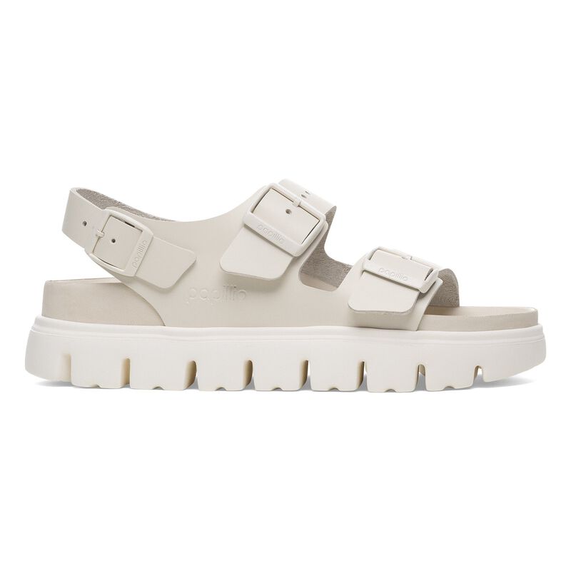 BIRKENSTOCK Milano Chunky Natural Leather Eggshell Soft Sole detail