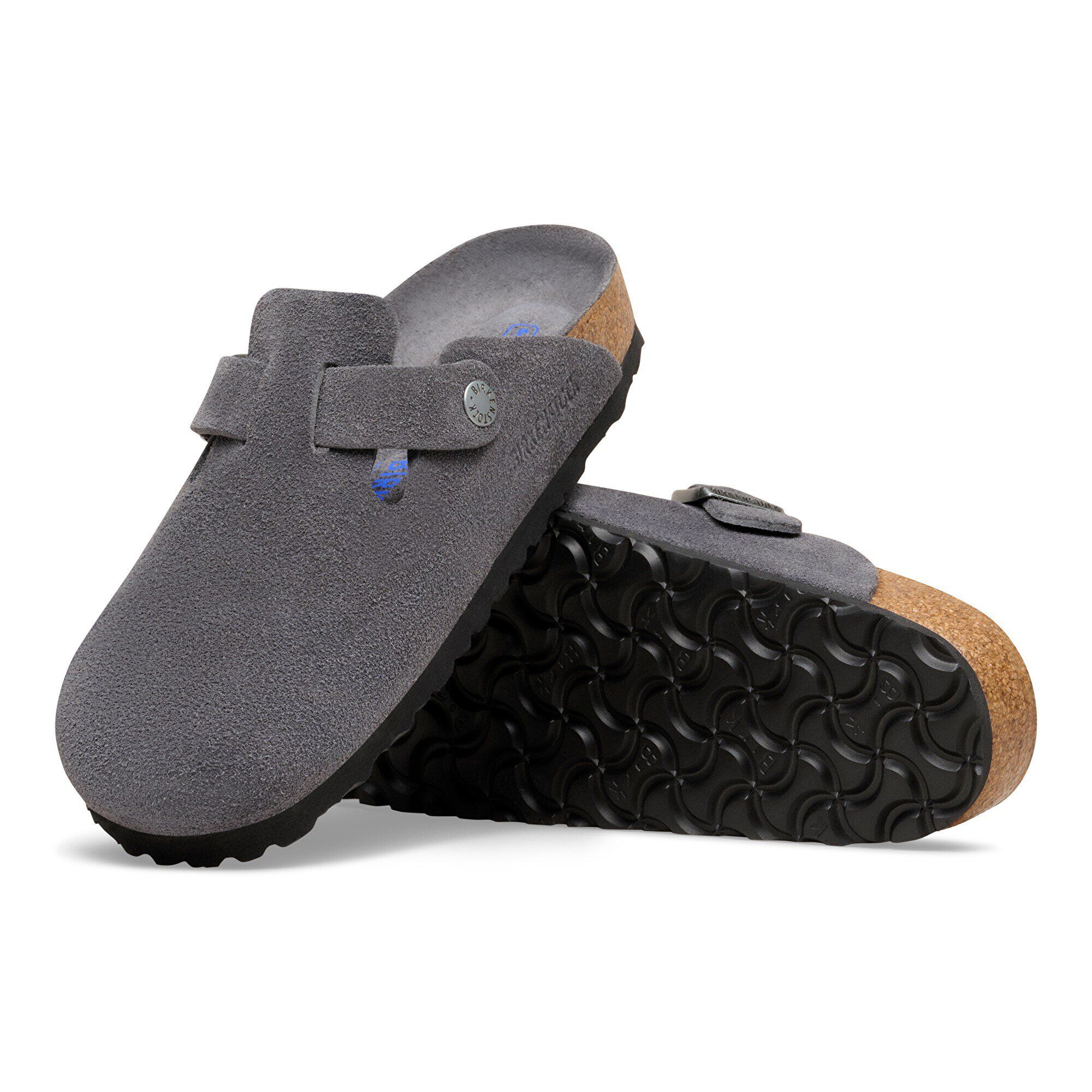 Boston Soft Footbed Suede Leather with outer sole details