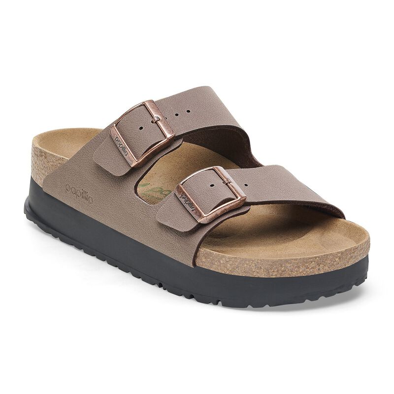BIRKENSTOCK Arizona Flex Platform Birko-Flor White Trail Easy detail