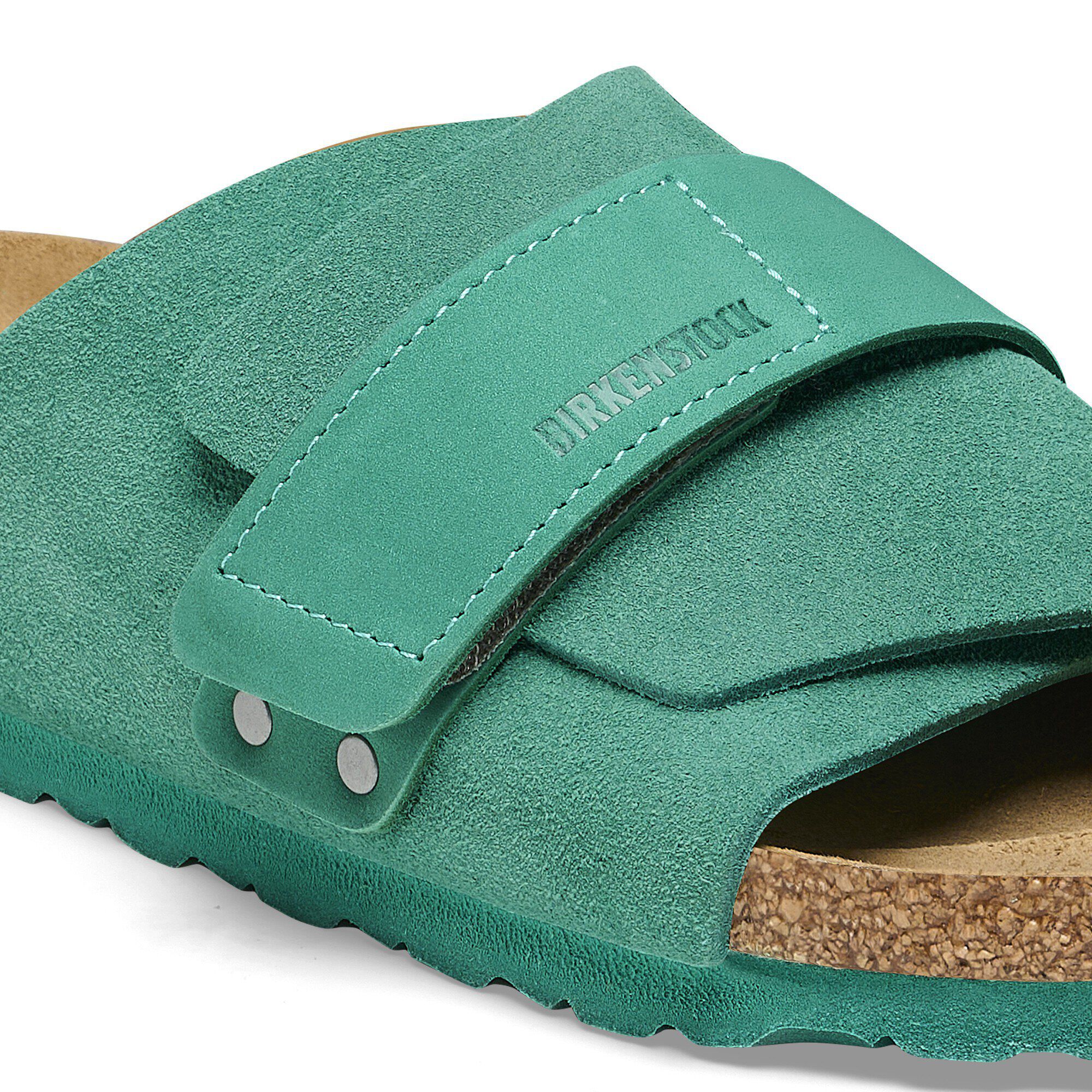 BIRKENSTOCK ビルケンKYOTO Bold Green 43 Kyoto Nubuck-Suede Leather in Color Digital Green