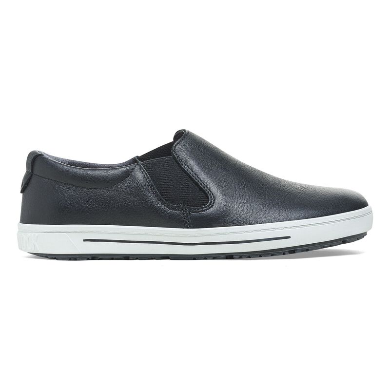 BIRKENSTOCK QO 400 Natural Leather Black Trail Easy detail