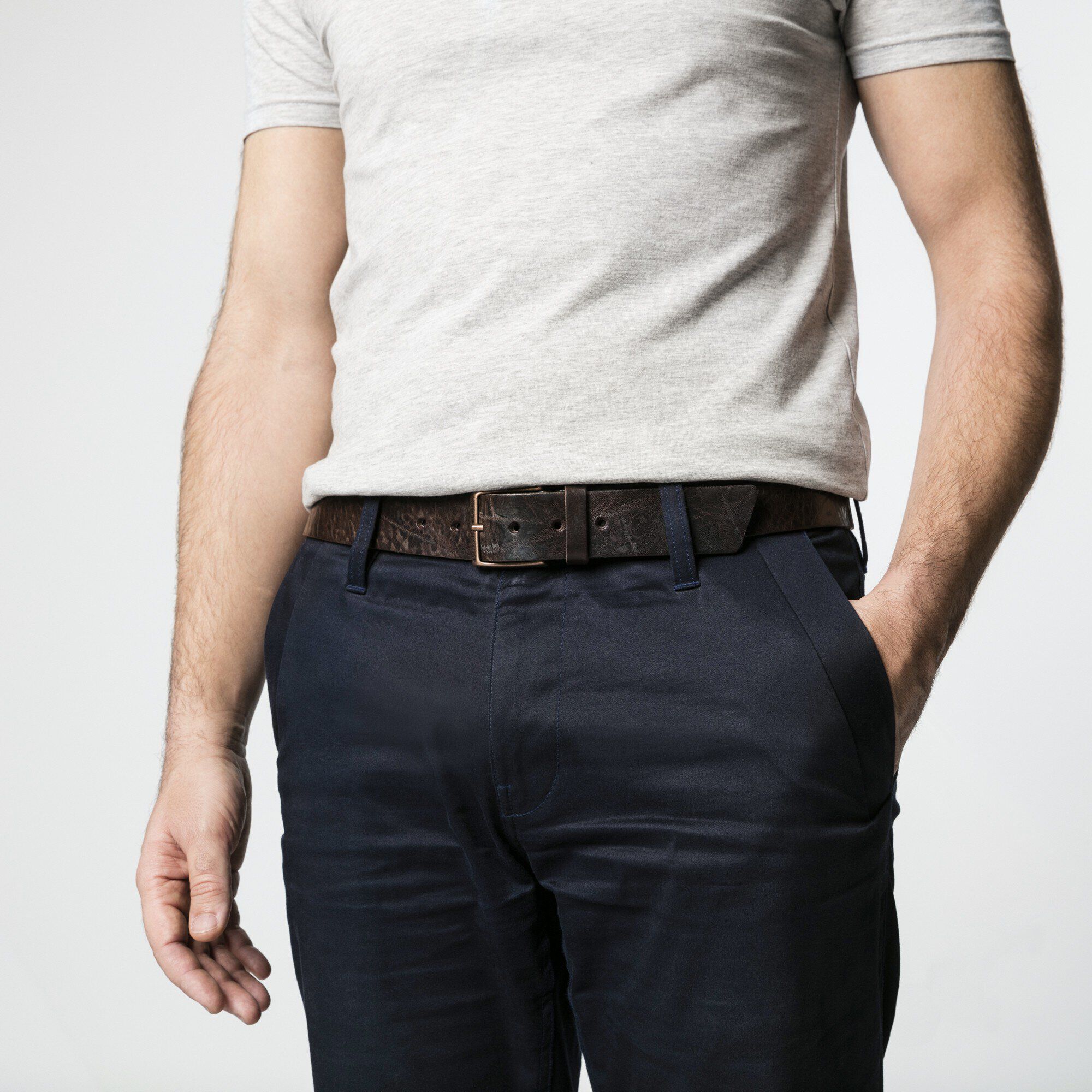   with a male model