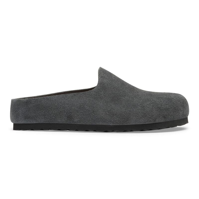 BIRKENSTOCK Amsterdam Wrapped Suede Leather Charcoal Walk Edit detail