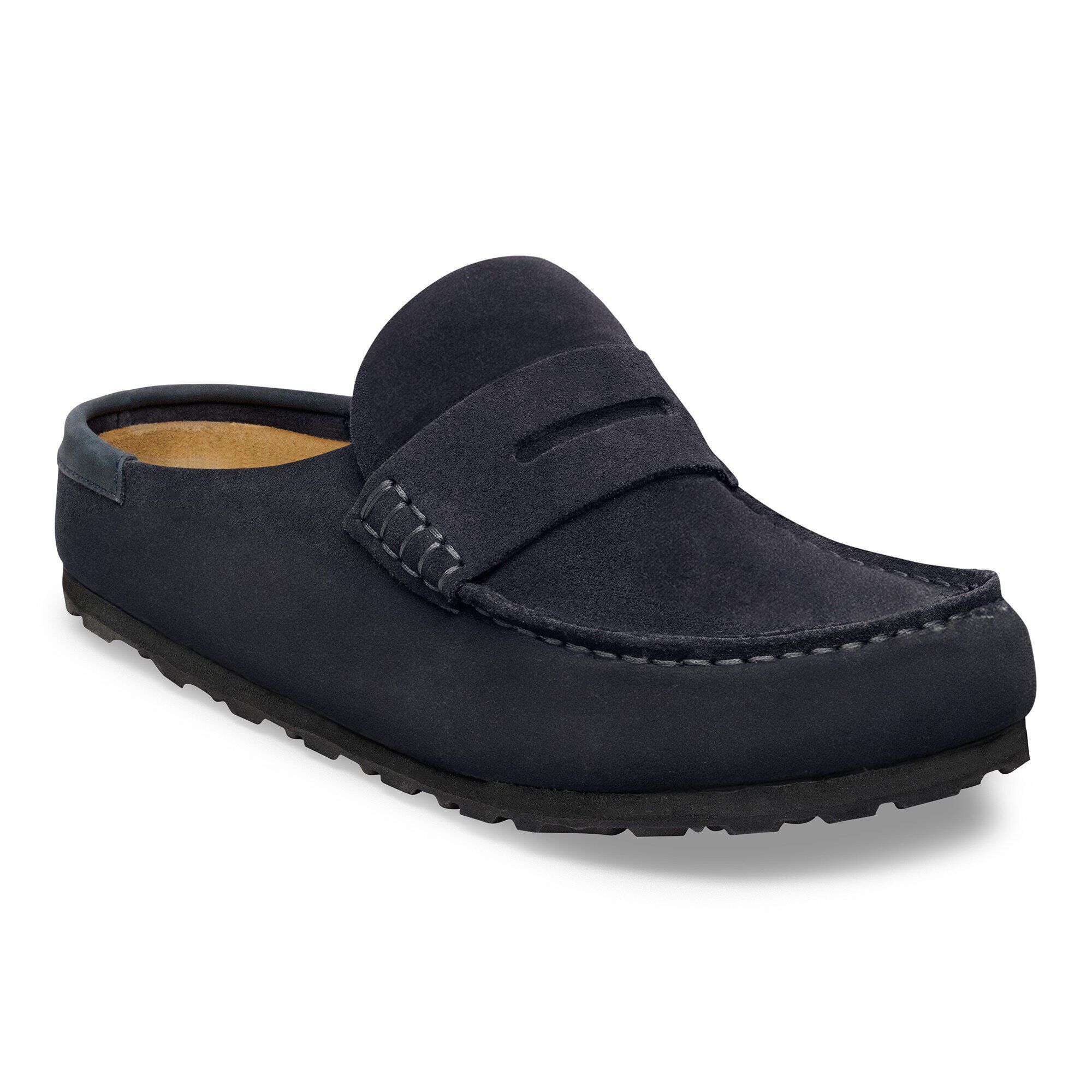 Naples Wrapped Suede Nubuck in Color Midnight Blue | BIRKENSTOCK US