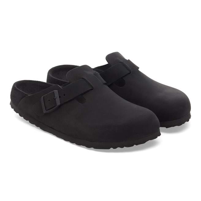 Sw 656 Boston Nubuck Leather in Color Black | BIRKENSTOCK US