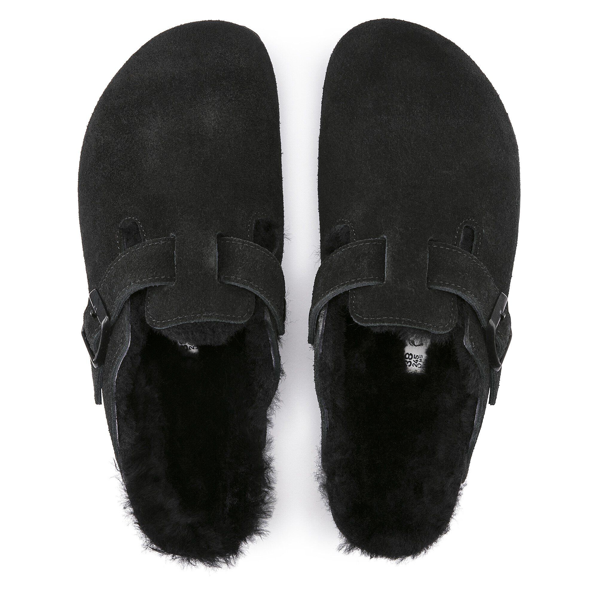 Boston Shearling Suede Leather in Color Black | BIRKENSTOCK US