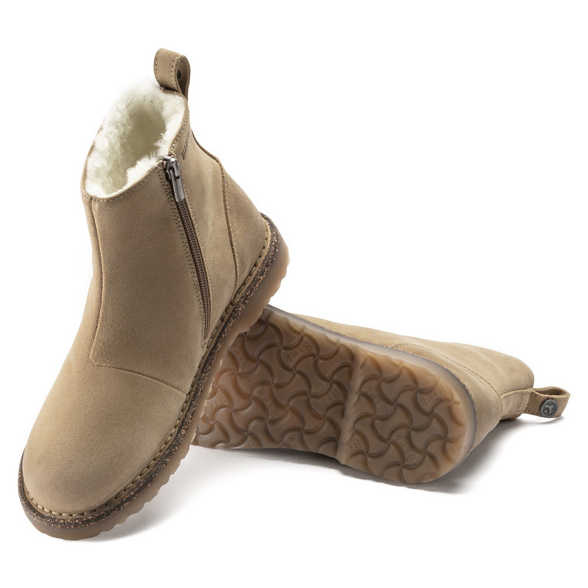 Melrose Shearling Suede Leather