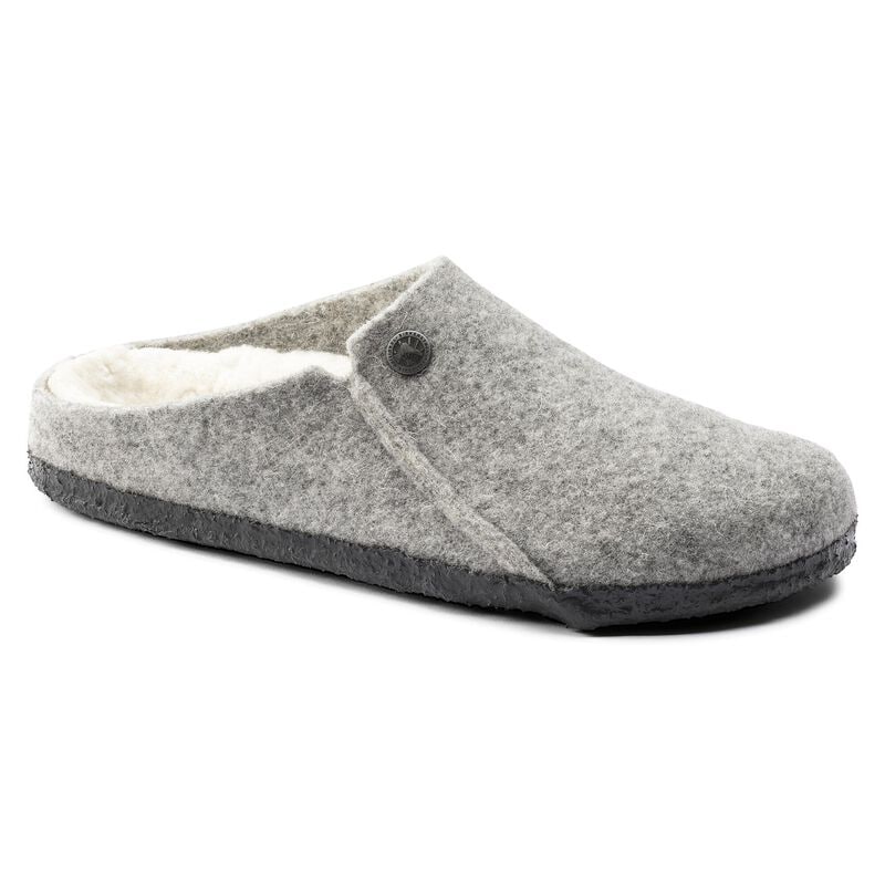 BIRKENSTOCK Zermatt Shearling Felt Light Gray Trail Easy detail