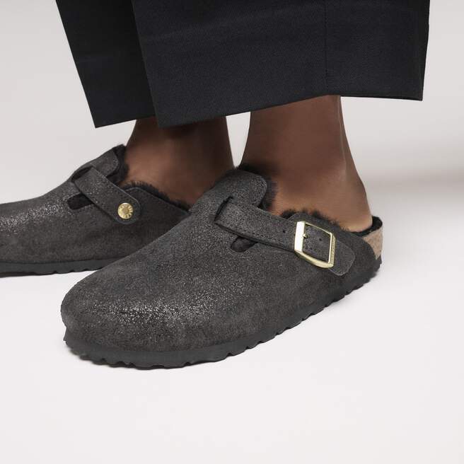 Boston Shearling Suede Leather-Shearling