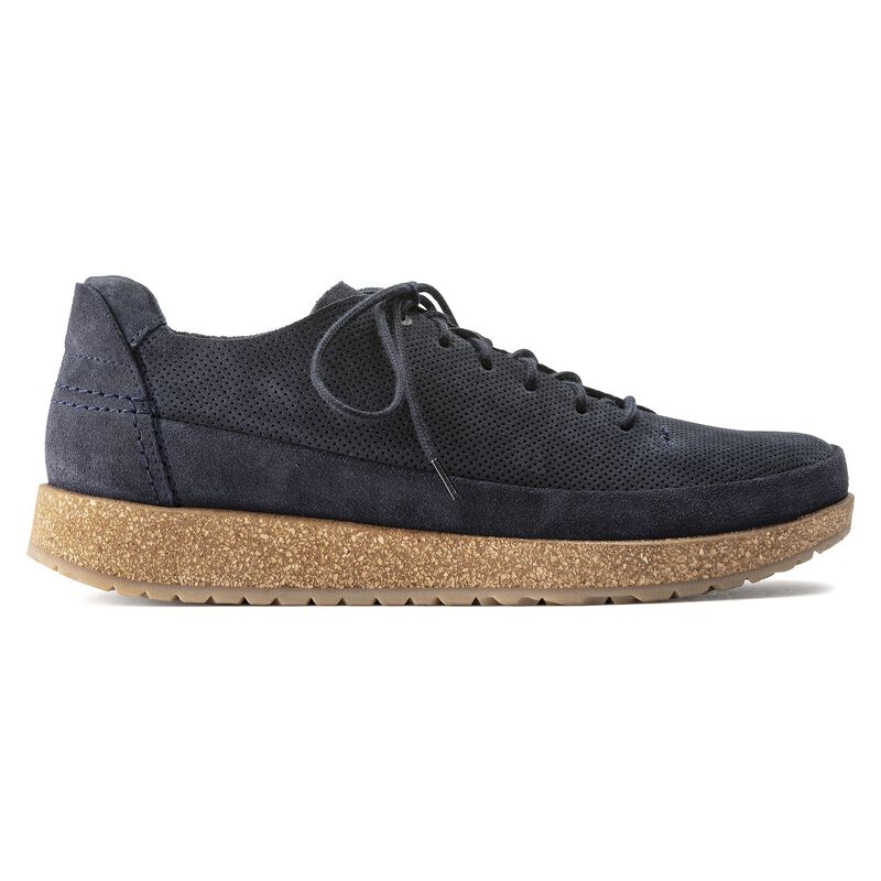 BIRKENSTOCK Honnef Light Suede Leather Midnight Blue Trail Easy detail