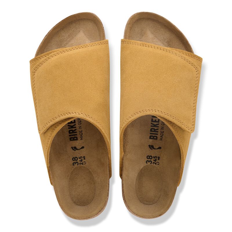BIRKENSTOCK Solana Suede Leather Cork Brown Trail Easy detail