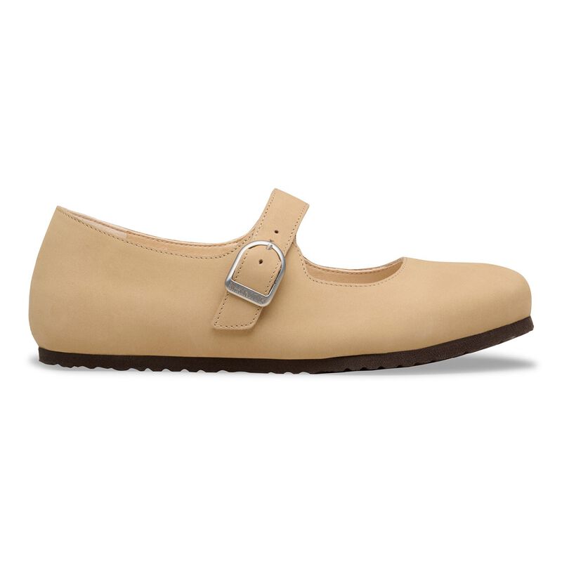 BIRKENSTOCK Santa Clarita Nubuck Leather Sandcastle Easy Walk detail