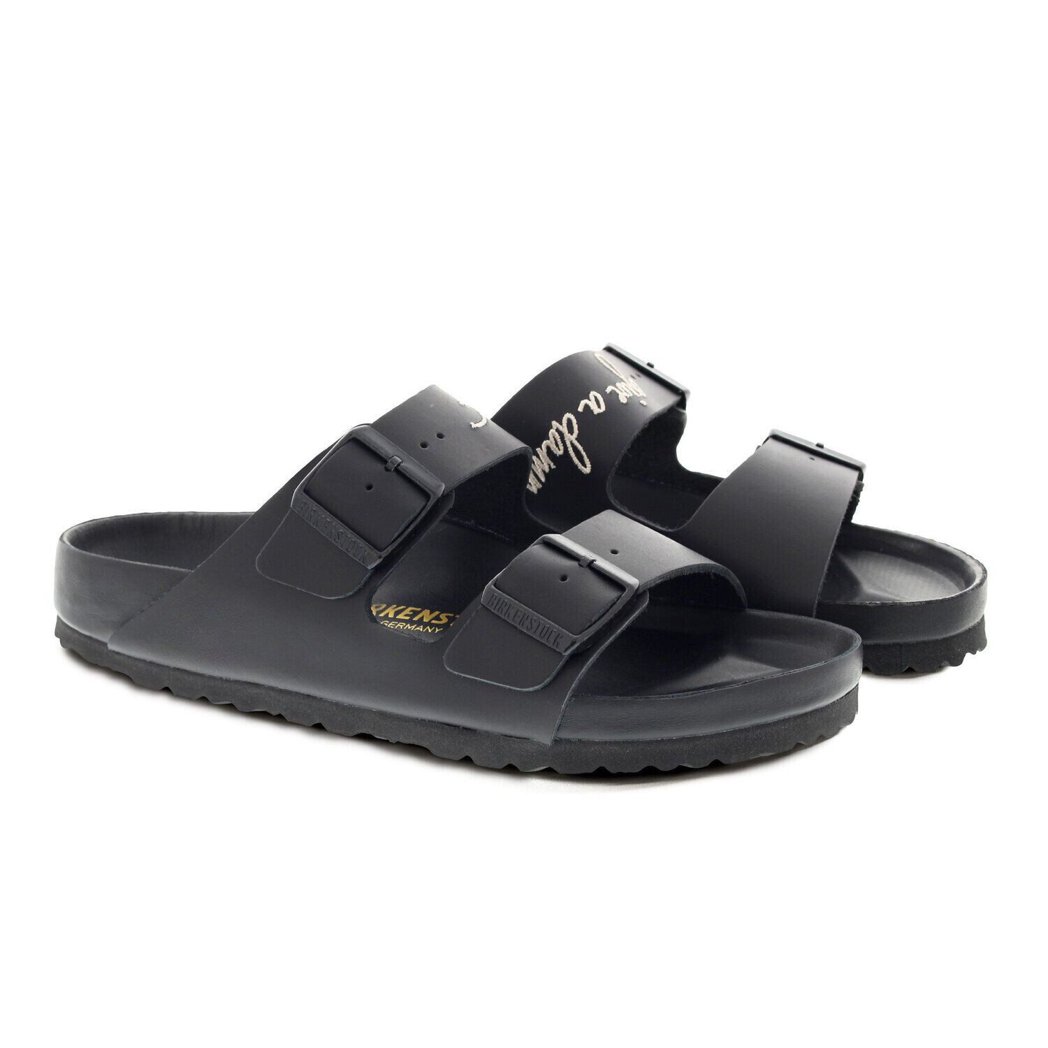 Arizona Lingua Franca Leather in Color Black | BIRKENSTOCK US