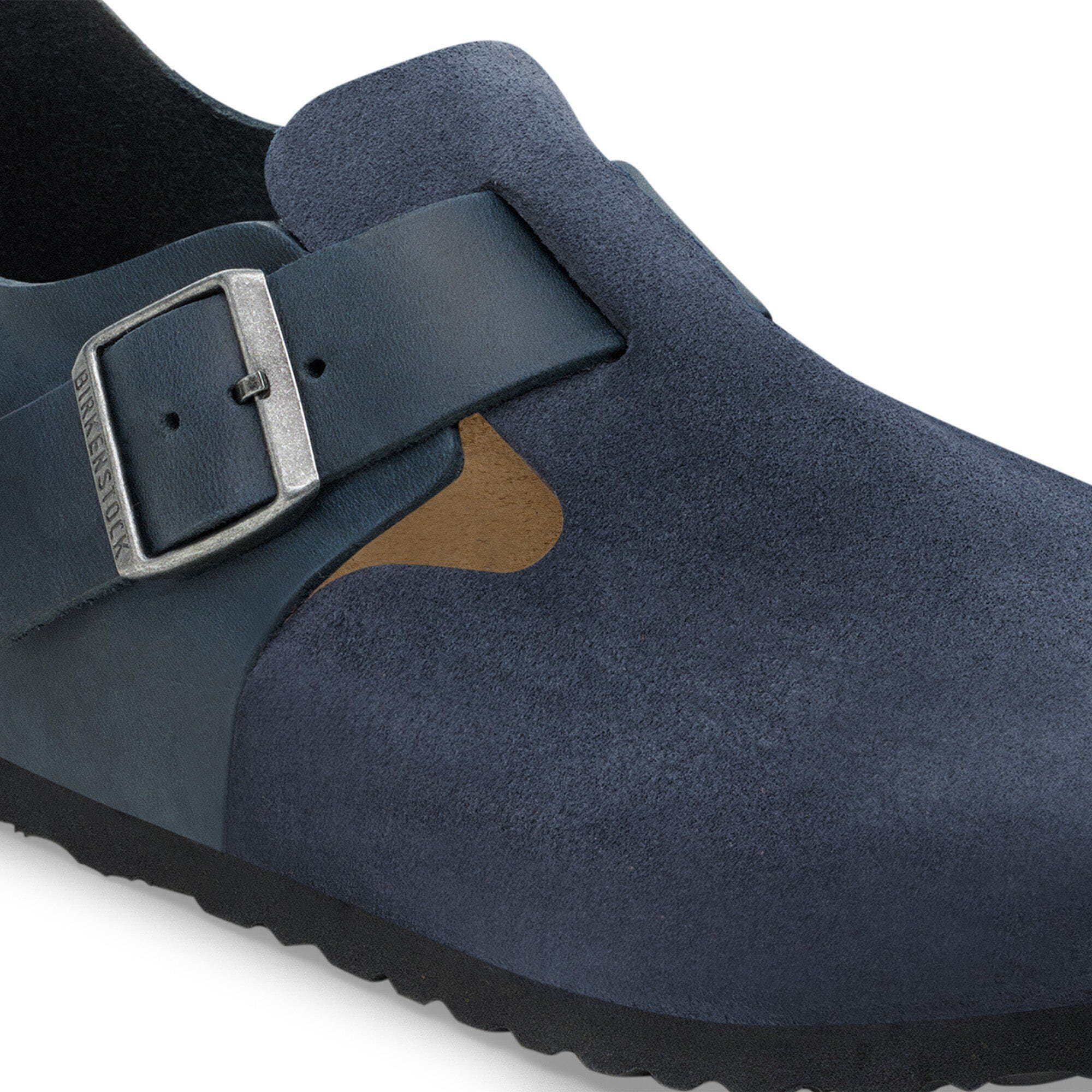 London Mixed Leather in Color New Navy | BIRKENSTOCK US