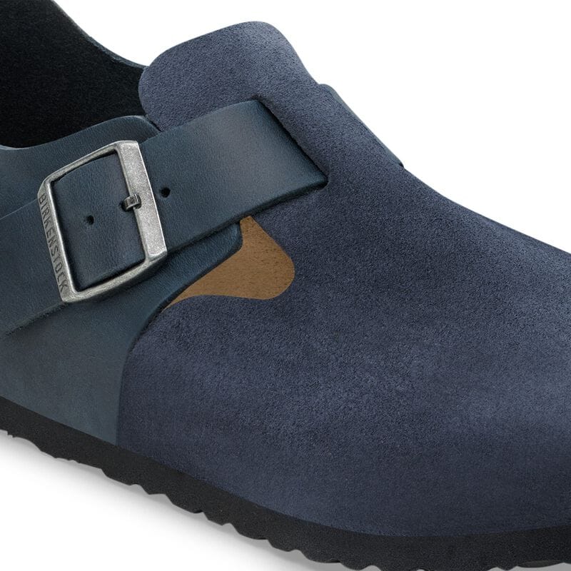BIRKENSTOCK London Mixed Leather New Navy Walk Edit detail