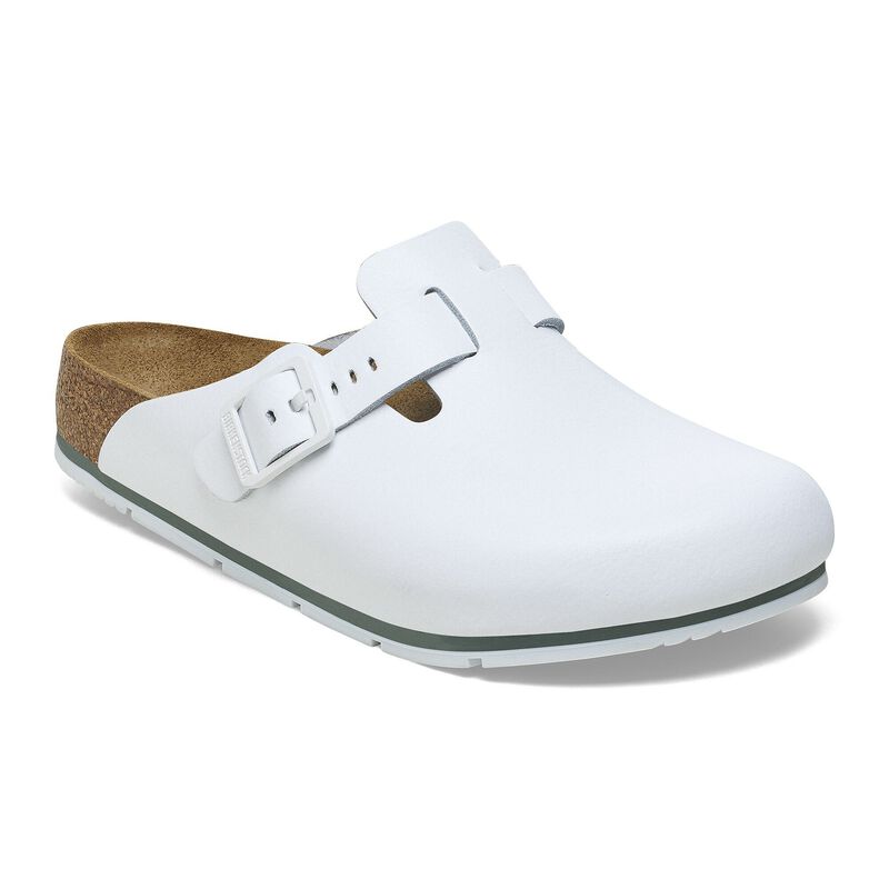 BIRKENSTOCK Boston Pro Natural Leather Black Contour Sole detail