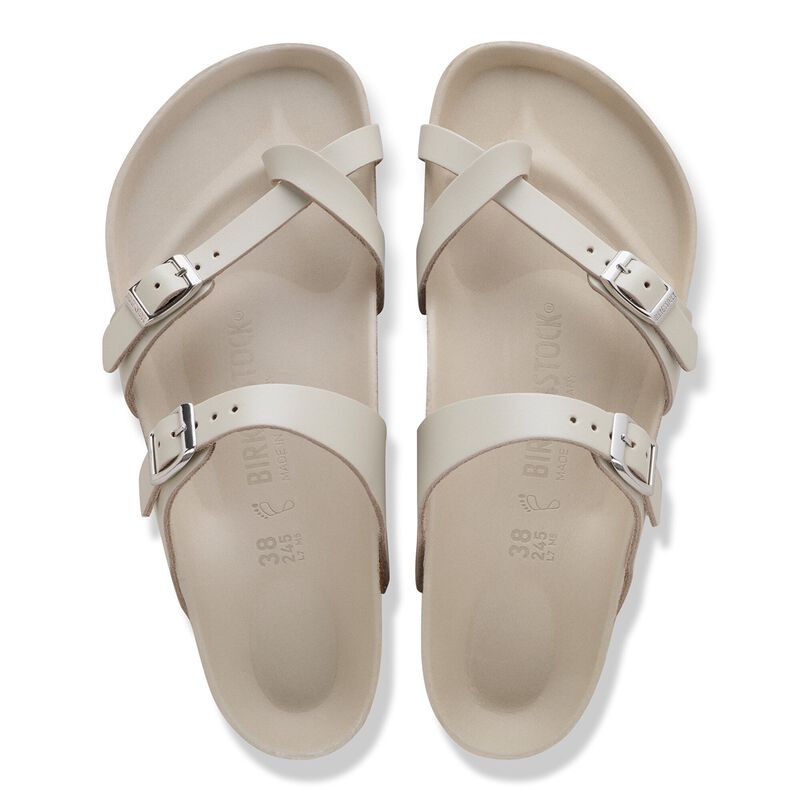 BIRKENSTOCK Mayari Natural Leather New Dressy Oyster Trail Easy detail
