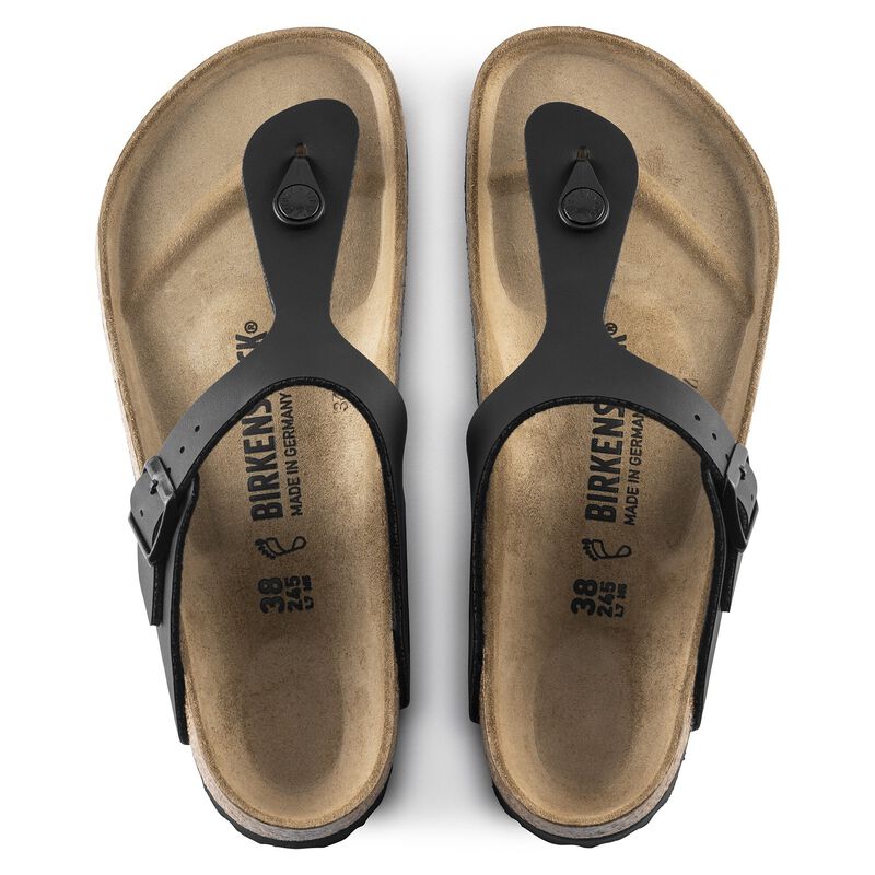 BIRKENSTOCK Gizeh Birko-Flor Black City Comfort detail