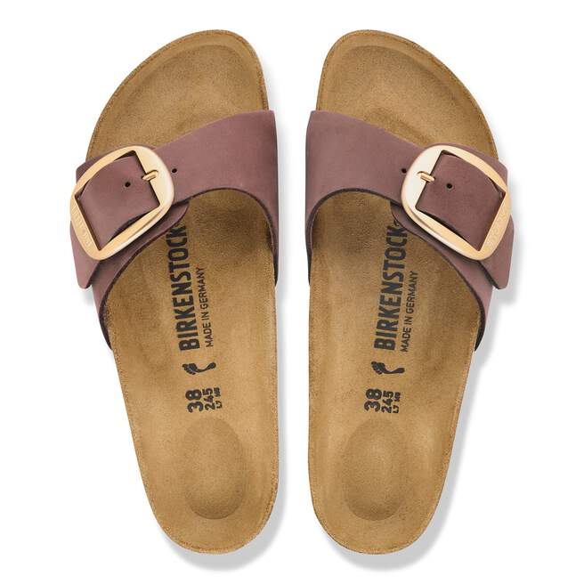 madrid big buckle tobacco brown Oiled Leather in Color giving the classic Madrid design a modern Birkenstock | Madrid Big Buckle