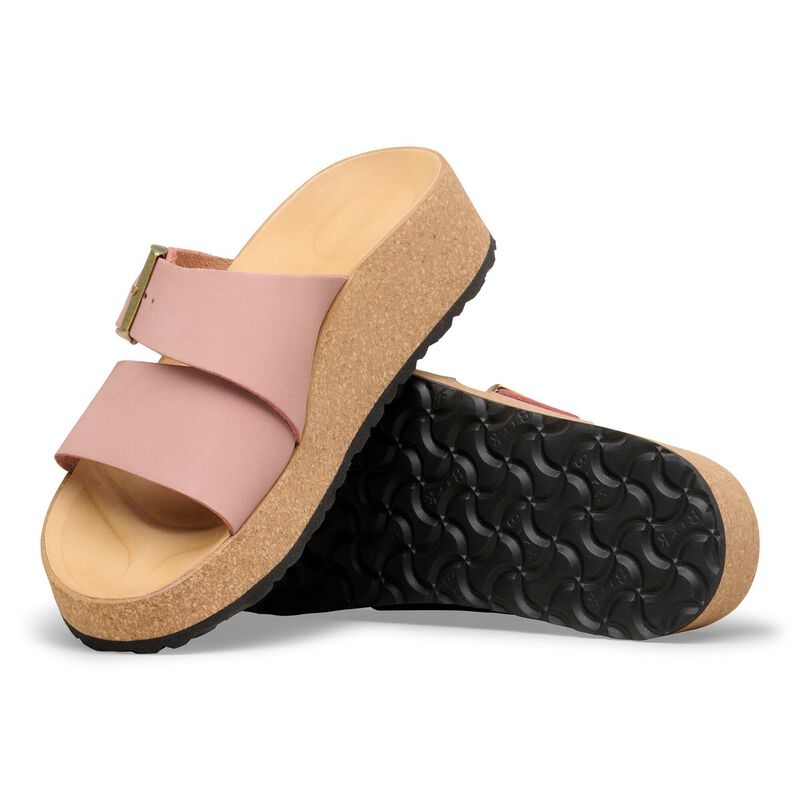 BIRKENSTOCK Almina Nubuck Leather Pink Clay Daily Comfort detail