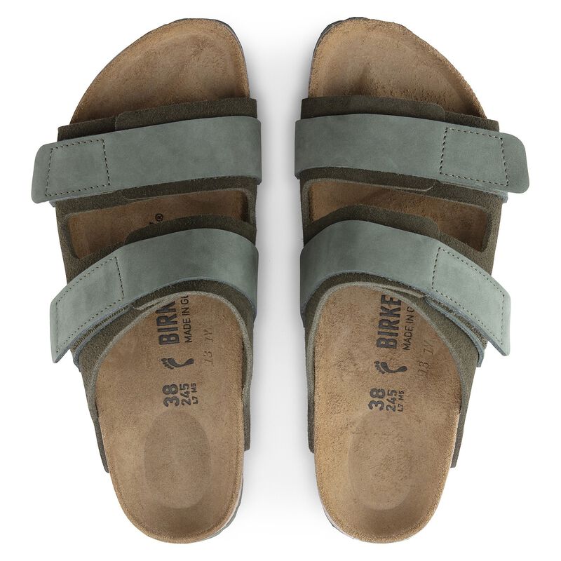 BIRKENSTOCK Uji Nubuck Leather/Suede Thyme Trail Easy detail