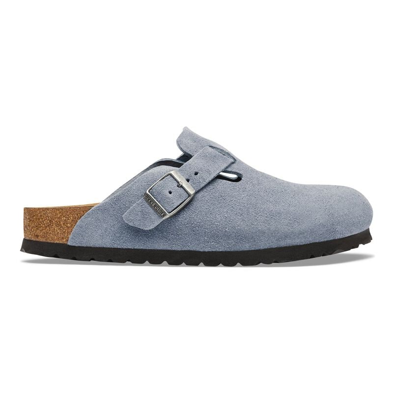 BIRKENSTOCK Boston Suede Leather Stone Blue Walk Edit detail