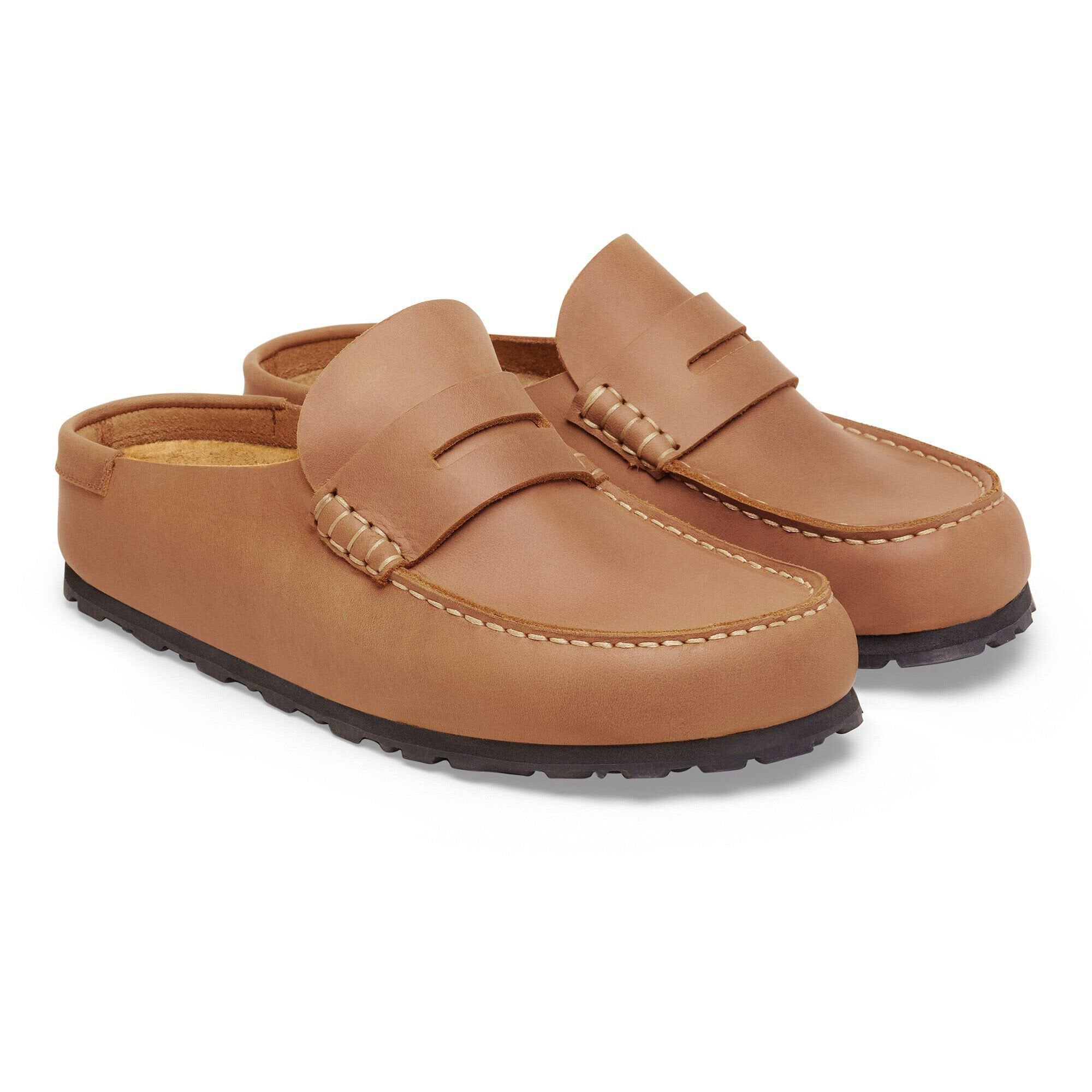 Naples Wrapped Oiled Leather in Color Cognac | BIRKENSTOCK US