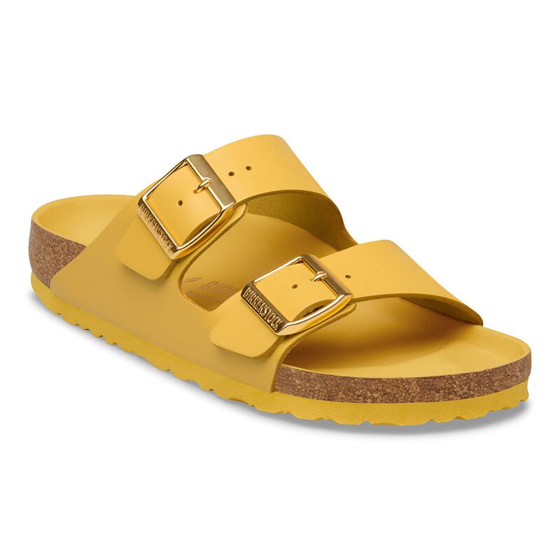 BIRKENSTOCK Arizona Natural Leather New Dressy Ochre Soft Footbed detail