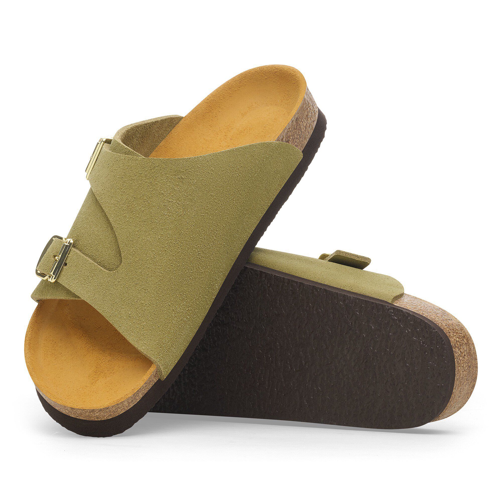Zürich 1964 Suede Leather in Color Light Green | BIRKENSTOCK US