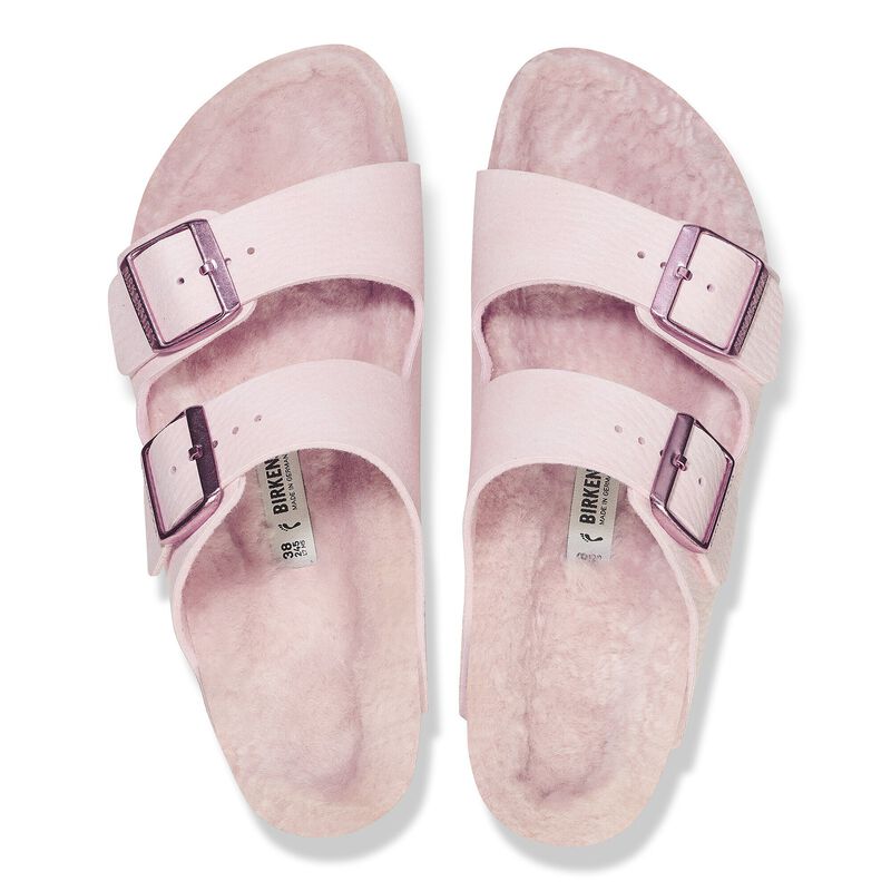 BIRKENSTOCK Arizona Microfaser Desert Dust Light Rose Soft Sole detail