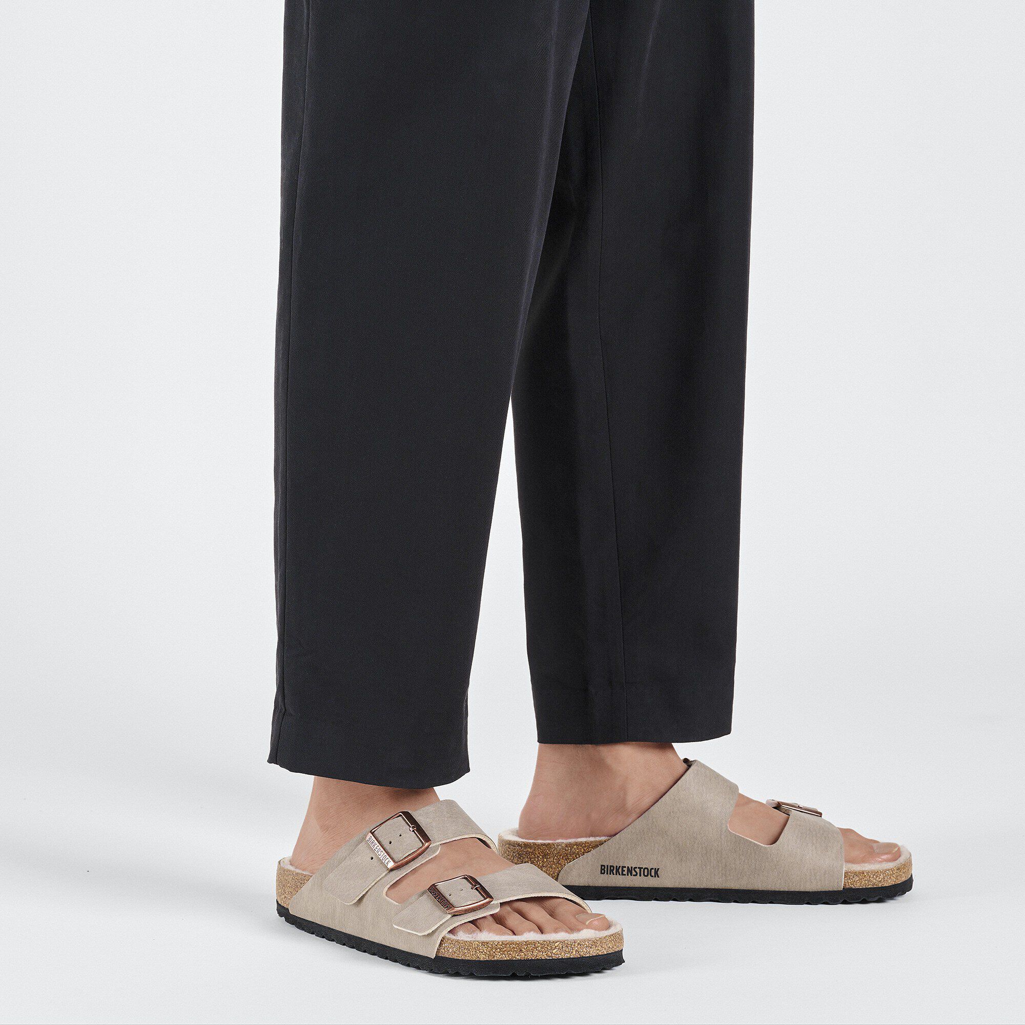 Arizona Shearling Synthetics in Color Desert Dust Gray Taupe