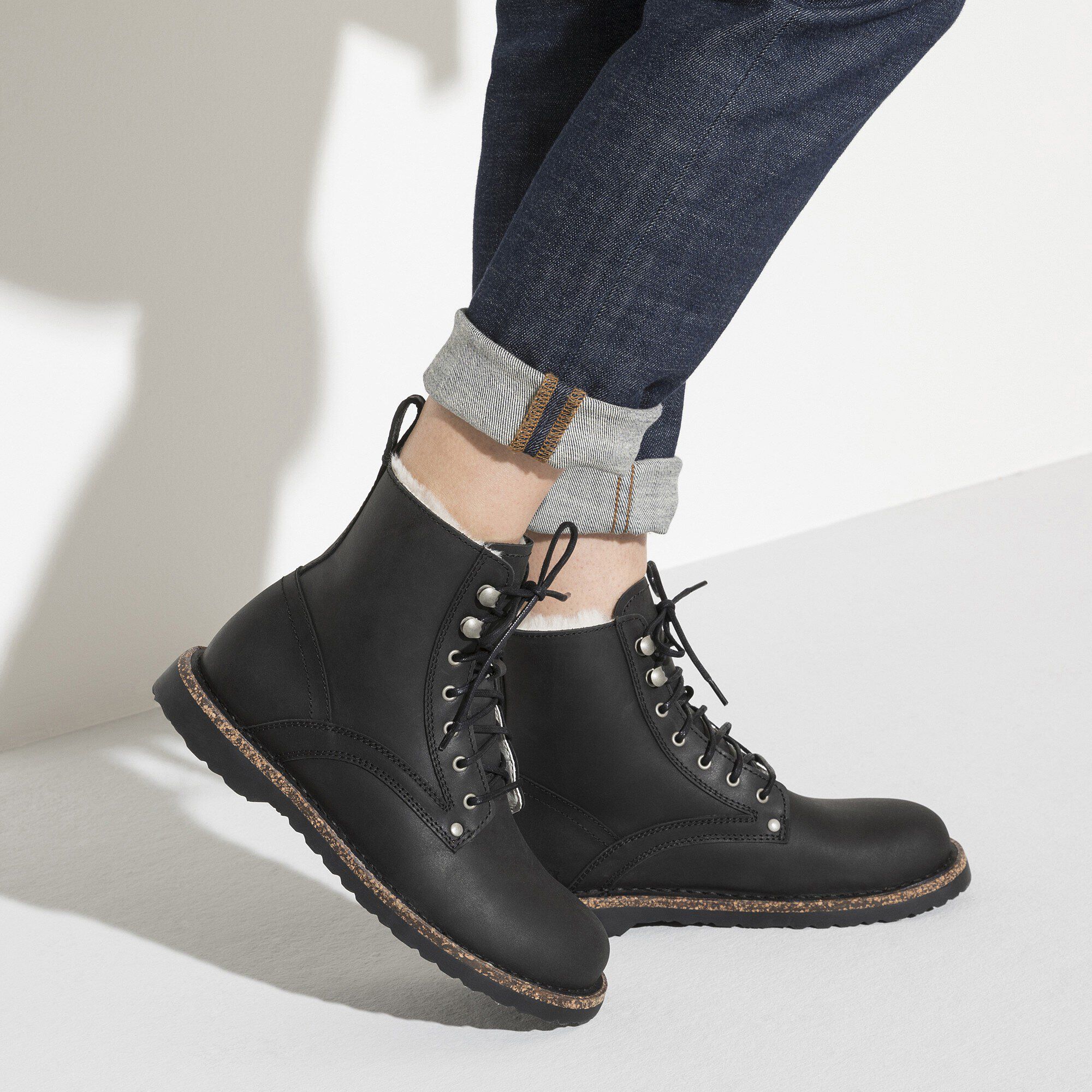 Bryson Shearling Nubuck Leather