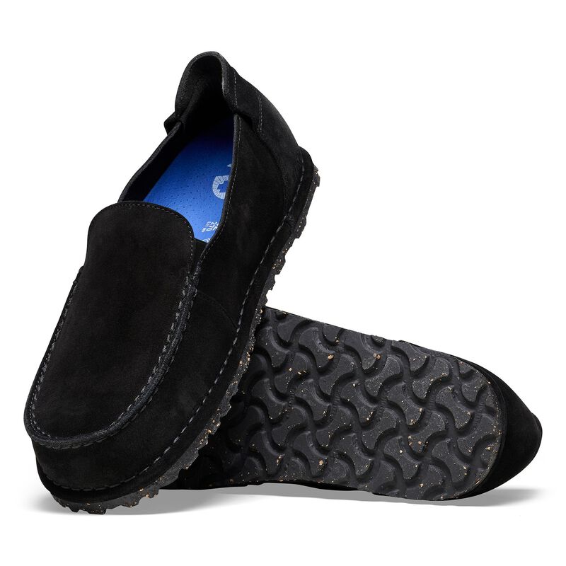 BIRKENSTOCK Utti Suede Leather Black Trail Easy detail