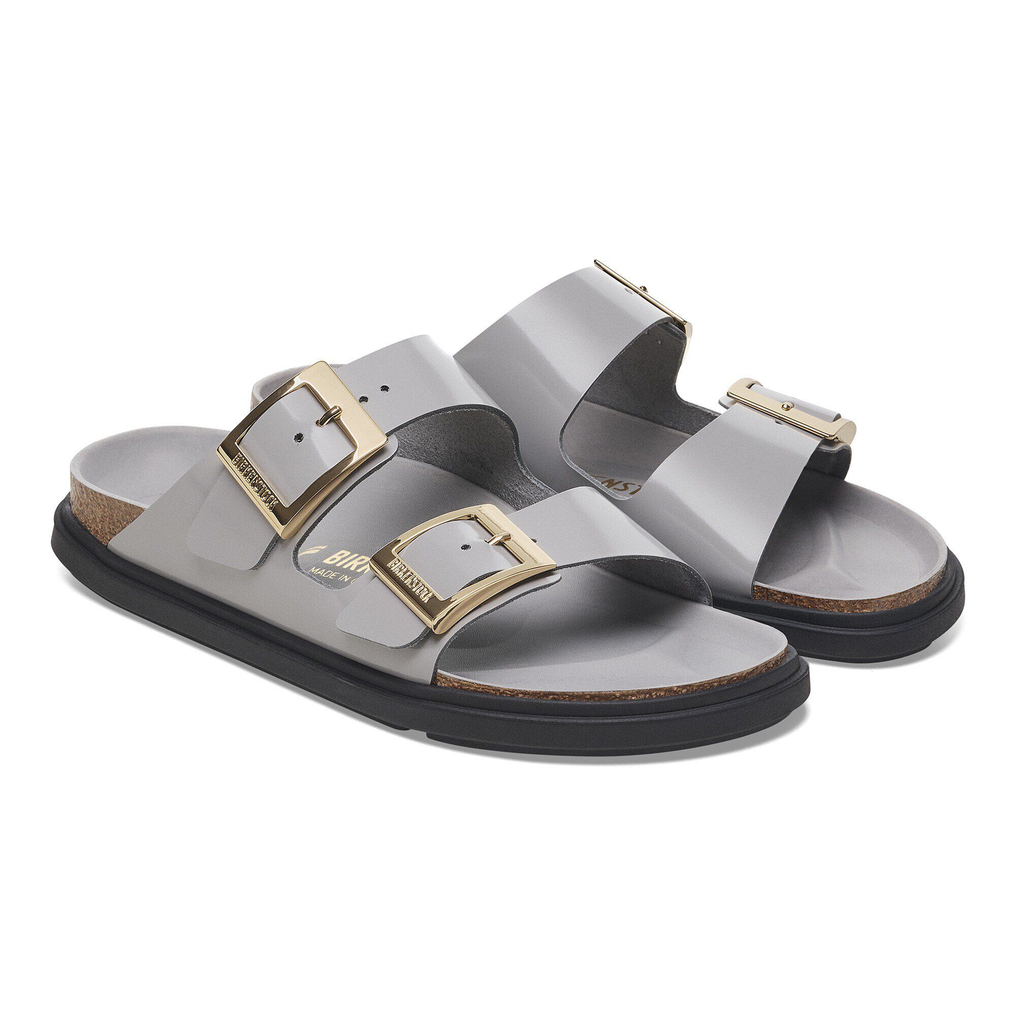 Arizona Droplet Buckle Natural Leather Patent