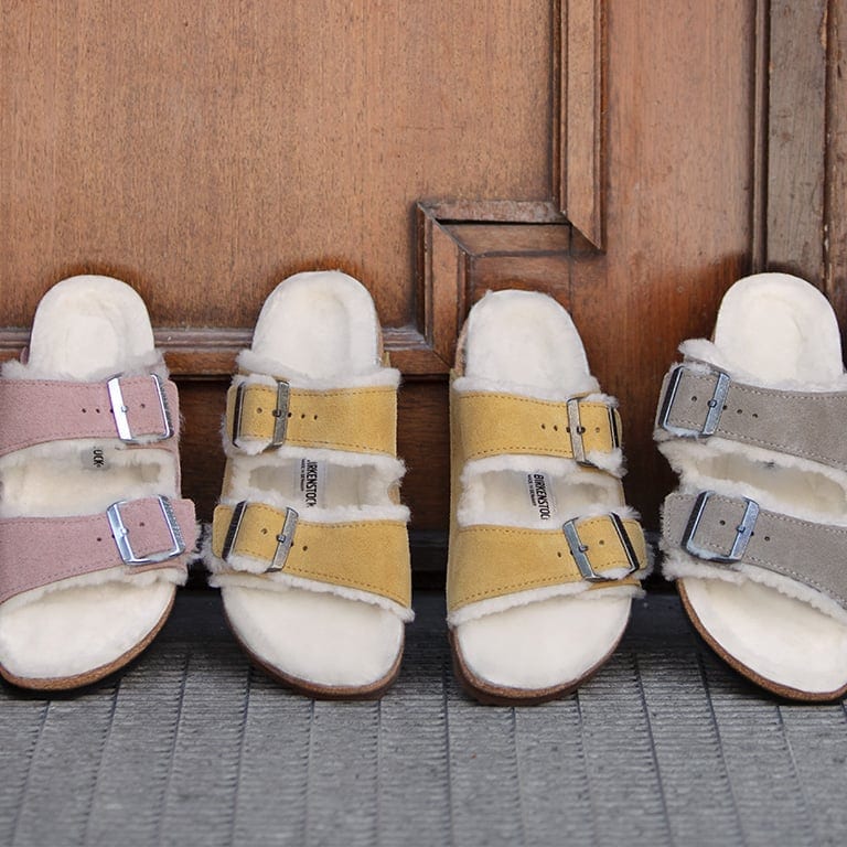 Birkenstock shearling store shoes