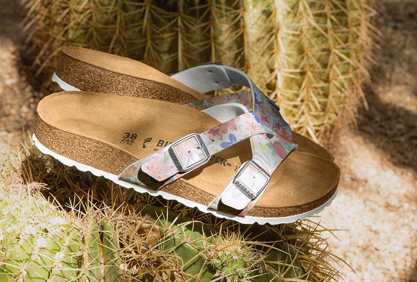 Buy > birkenstock floral sandals > in stock