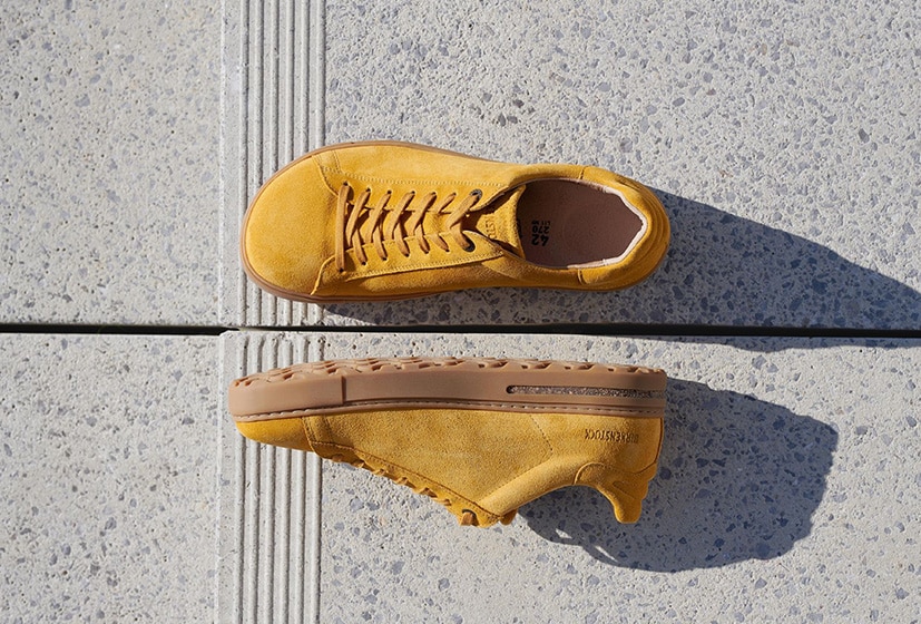 SHOP BEND SUEDE LEATHER OCHRE
