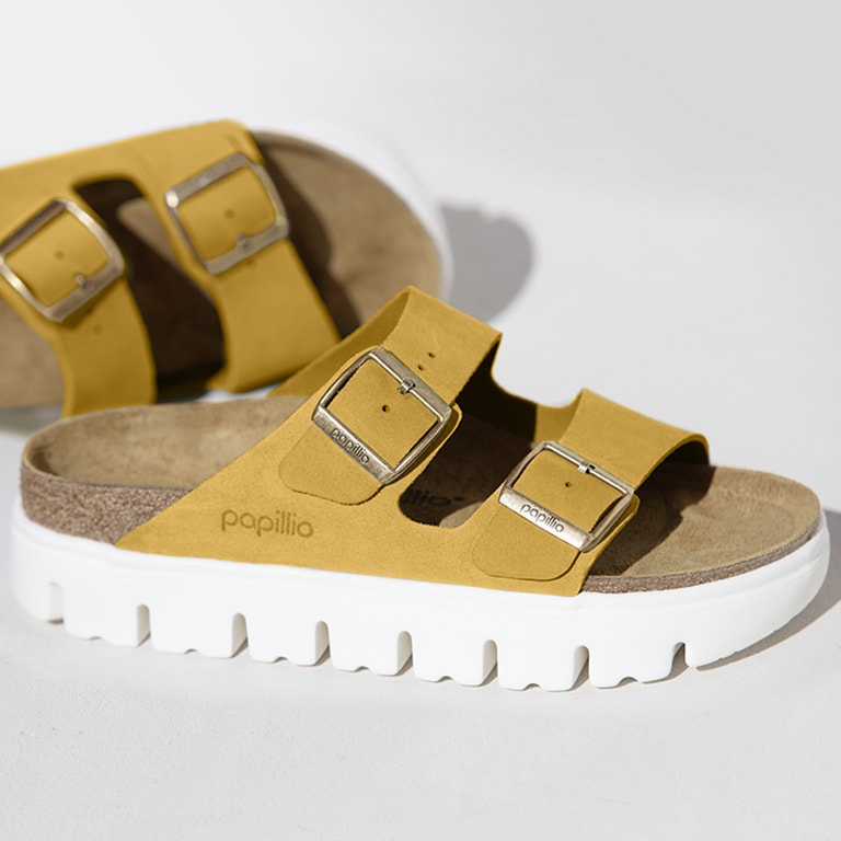 Platform birkenstock clog store