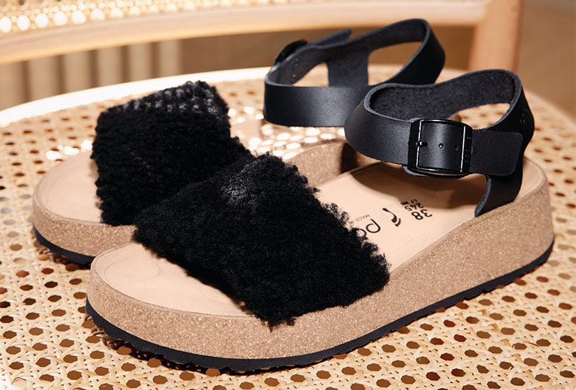 SHOP GLENDA SHEARLING IN BLACK