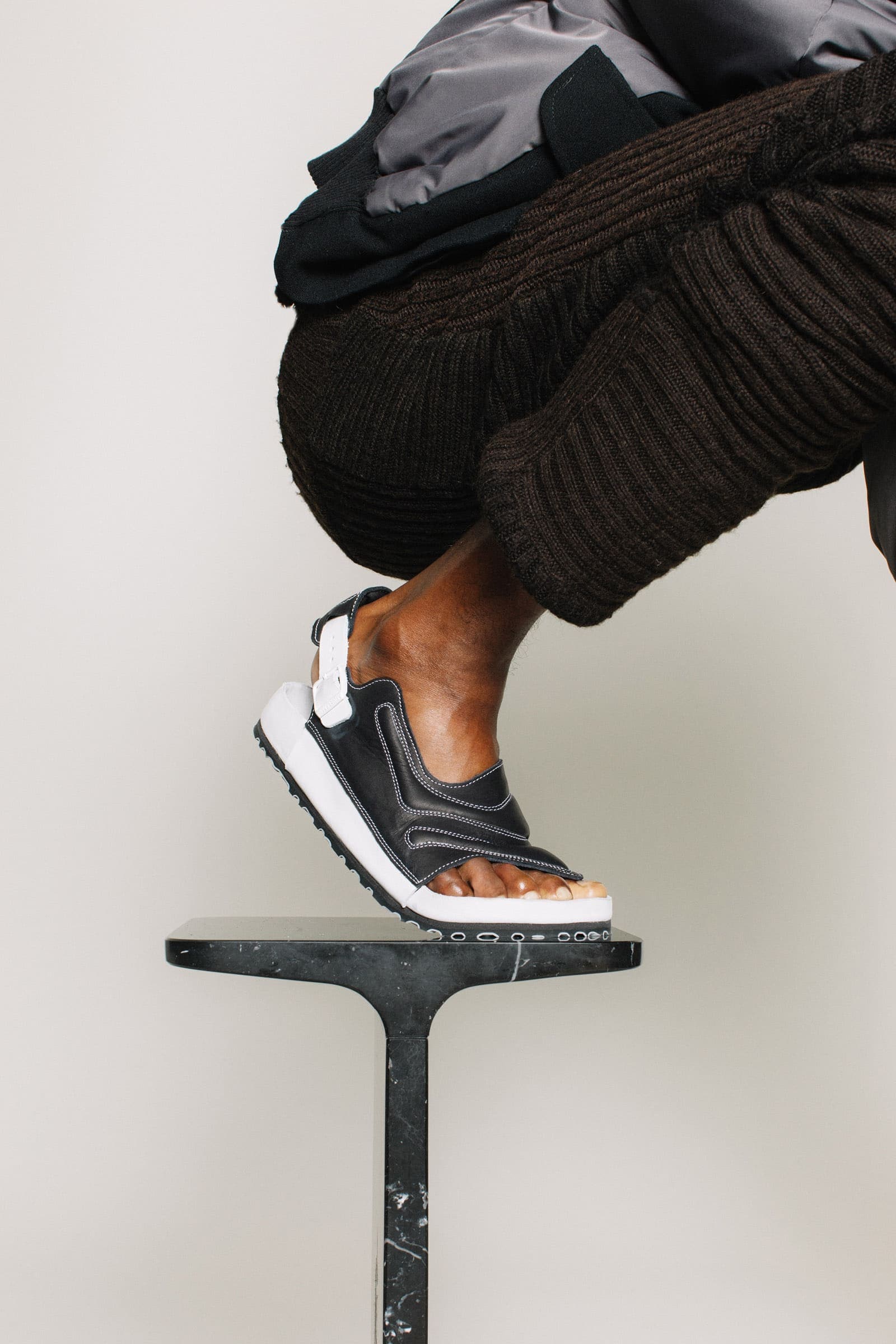 ビルケンシュトック CSM TERRA Saskia Lenaerts 41 CSM Terra by Saskia Lenaerts Natural Leather White/Black
