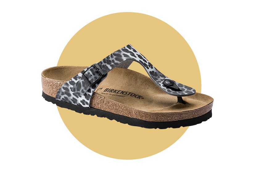 clear birkenstocks with leopard