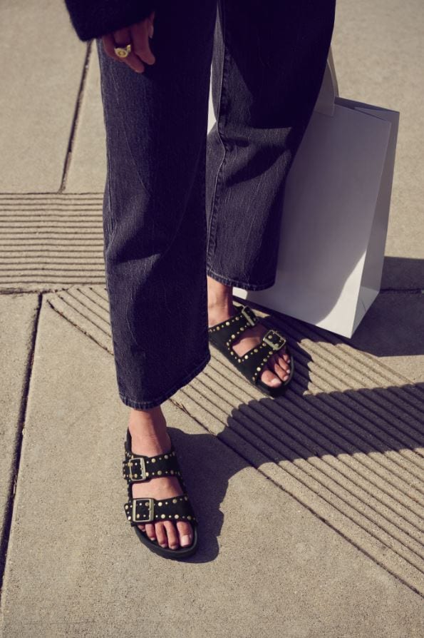 Studded birkenstock sandals new arrivals