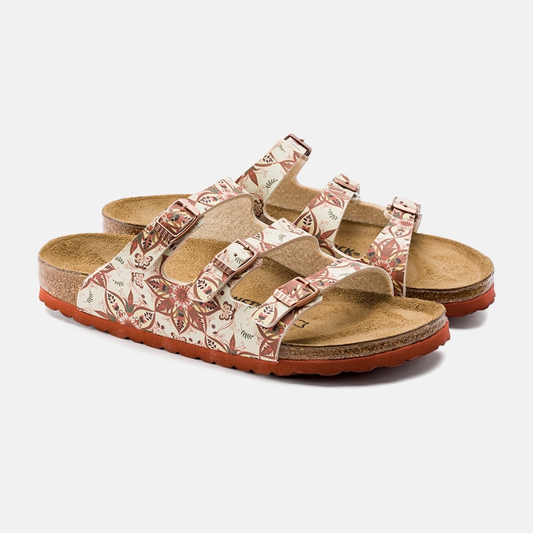 birkenstock floral shoes