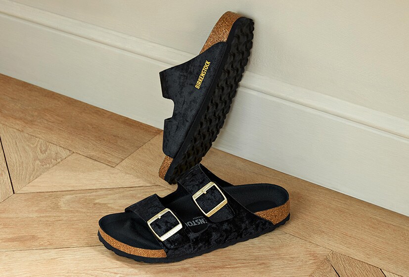 velvet birkenstocks