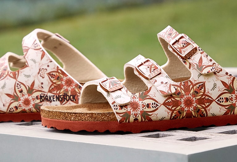 floral birkenstocks